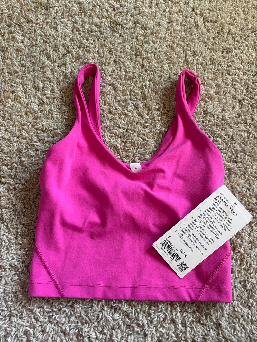 lululemon athletica Hot Pink Align Tank